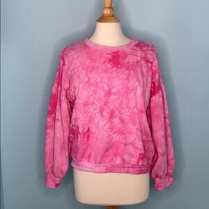 Pink Tie Dye Pullover Sweater R22